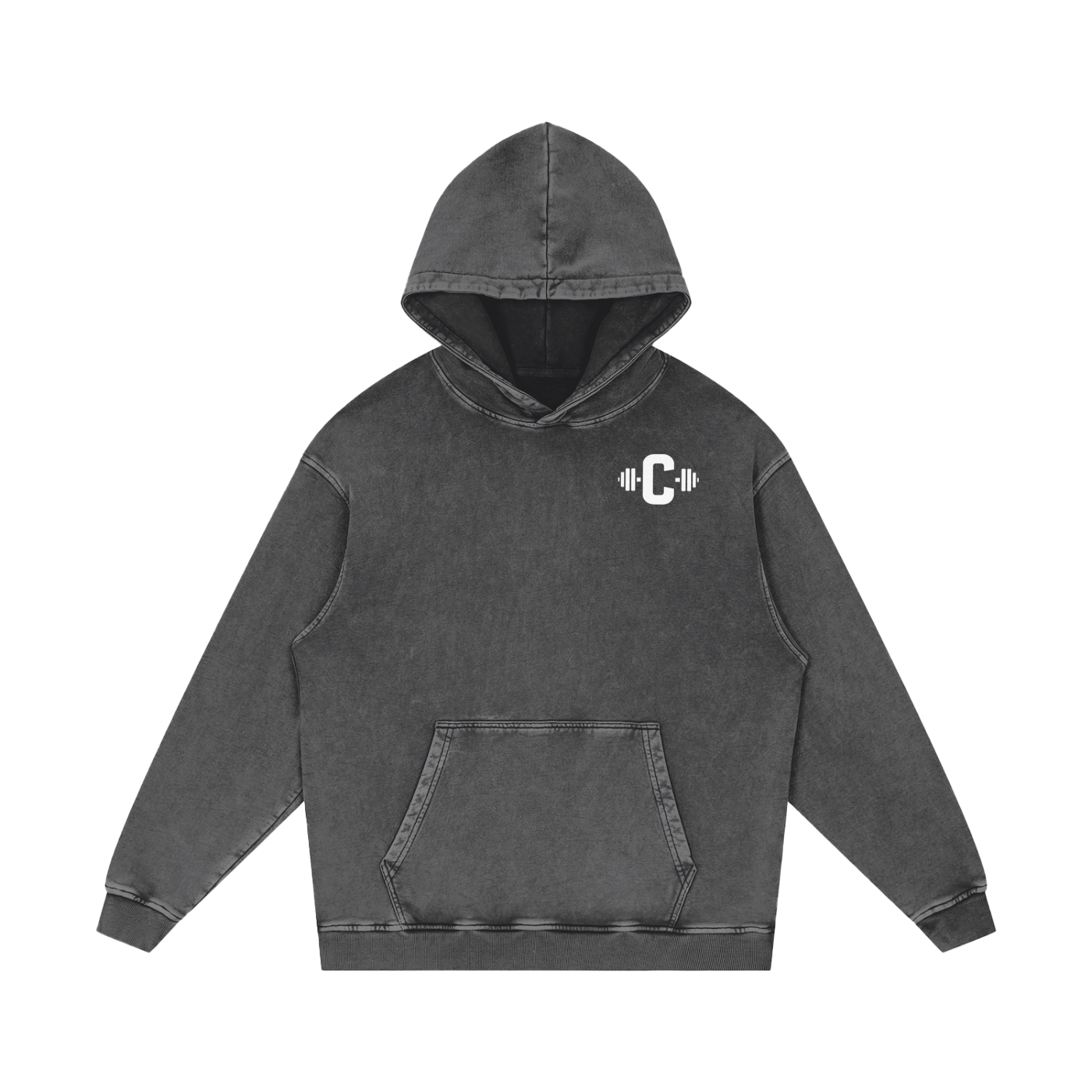Acid Wash Oversized Hoodie
